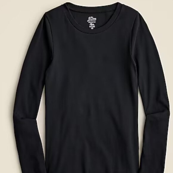 J. Crew Perfect-fit long-sleeve crewneck T-shirt Size Medium - Picture 2 of 9